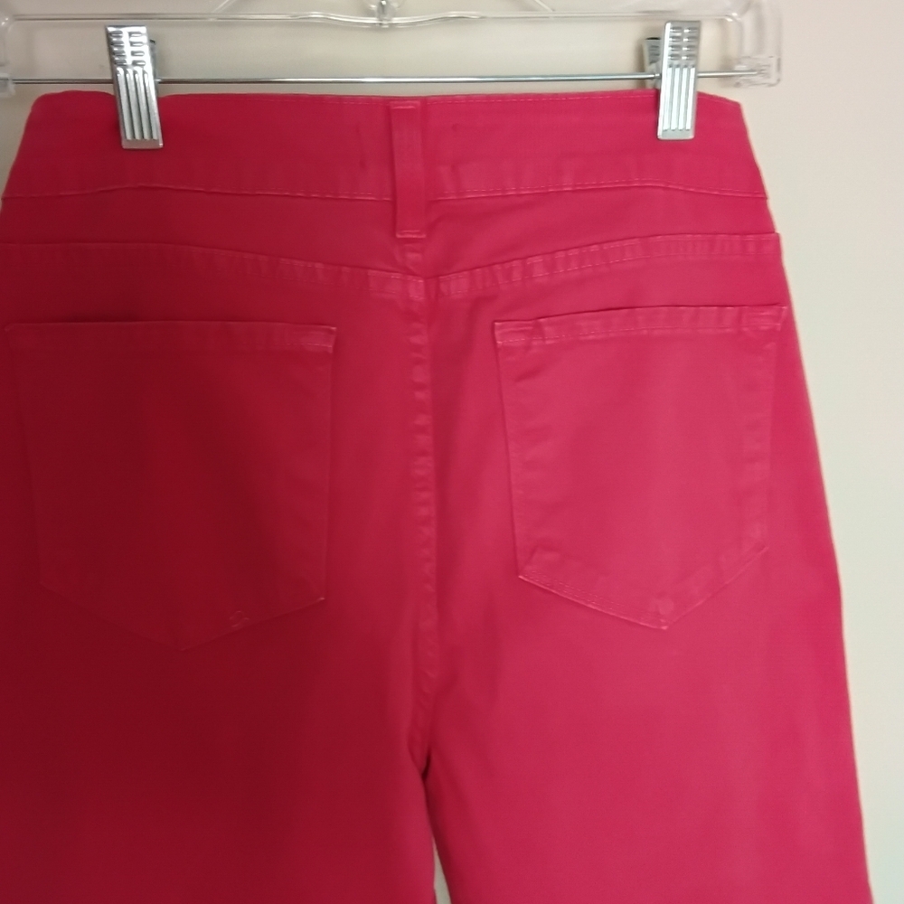 NYDJ Women's 4 Red Straight Leg Stretchy Jean - Picture 3 of 6
